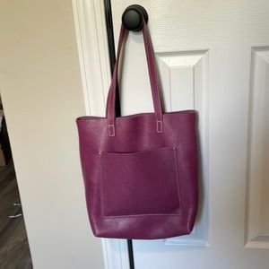 Portland Leather Goods Full Size Crossbody in Mulberry!! EUC